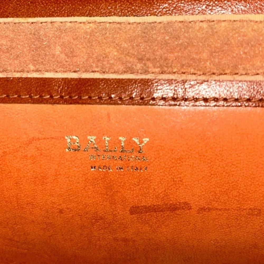 Bally Vintage Woven Lambskin & Embossed Clutch Bag - Picture 6 of 8